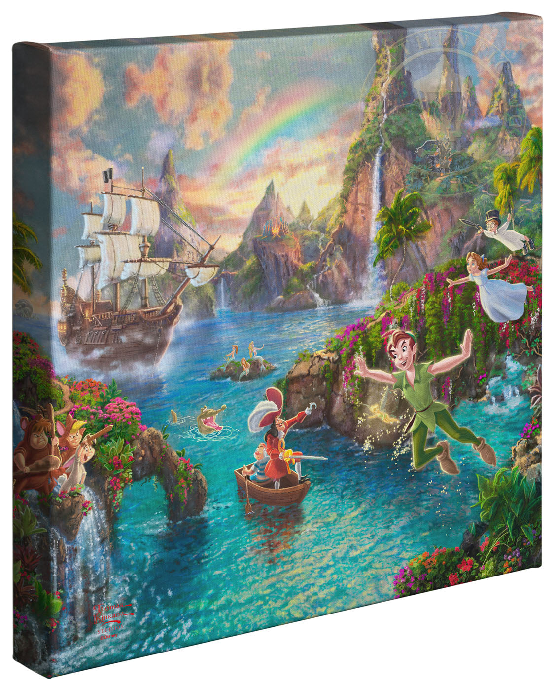 Peter Pan’s Neverland Disney Art Gallery Wrapped Canvas 14"x 14"
