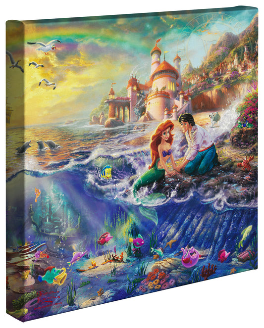 The Little Mermaid Disney Art Gallery Wrapped Canvas 14" x 14"