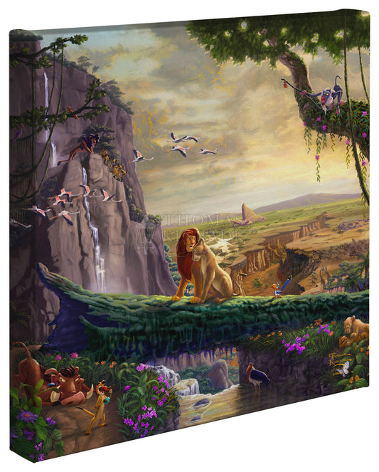 The Lion King Return to Pride Rock Disney Art Gallery Wrapped Canvas 14" x 14"