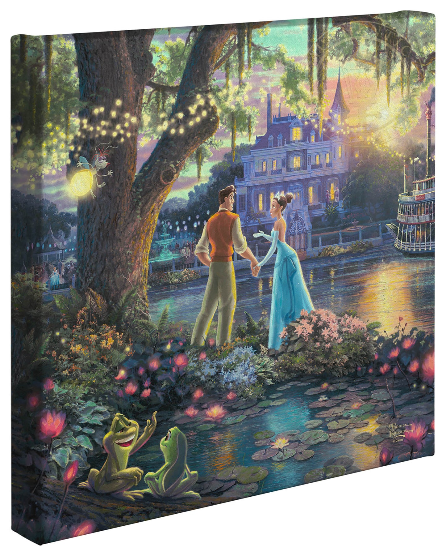 The Princess and the Frog Disney Art Gallery Wrapped Canvas 14" x 14"