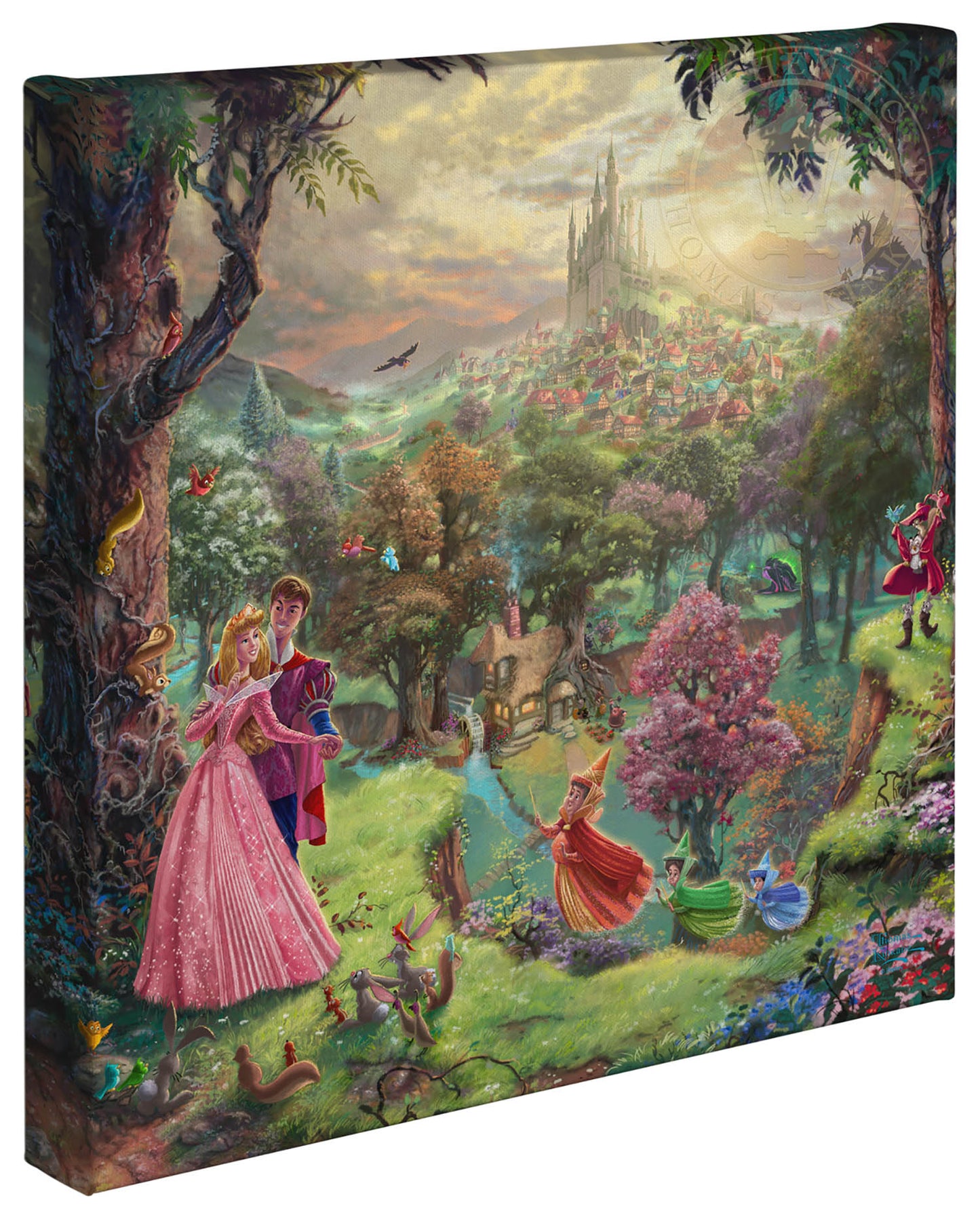 Sleeping Beauty Disney Art Gallery Wrapped Canvas 14" x 14"